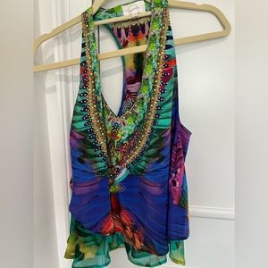 Camilla racer back 100% silk. Size 1. No tags but never worn!